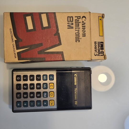 Image of VINTAGE CANON PALMTRONIC 8M LD-8M CALCULATOR