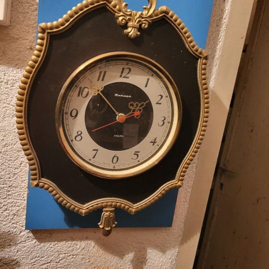 Image of Electronic Quartz clock, SSSR wall clock, Oryol watch factory "Yantar"