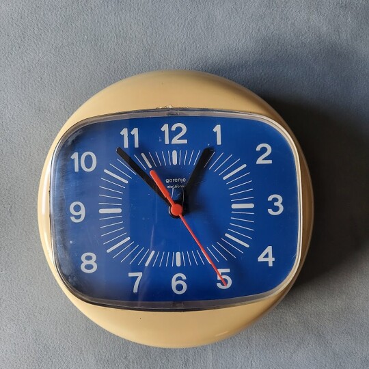 Image of Space Age Capsule Wall Clock Gorenje Yugoslavia