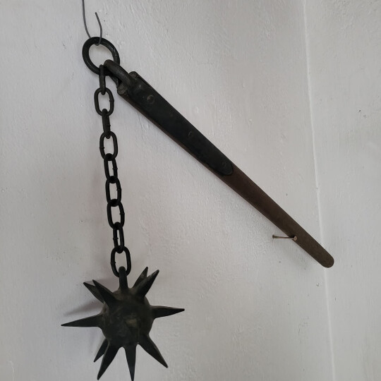 Image of Vicious Spiked Flail Mace, hand made in Kumrovec, birthplace of Tito