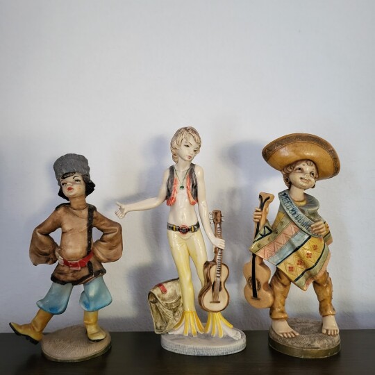 Image of Симонели декор фигури, сет од три музичари