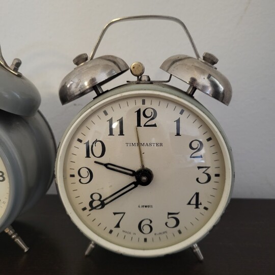 Image of Аларм метален винтиџ деск часовник