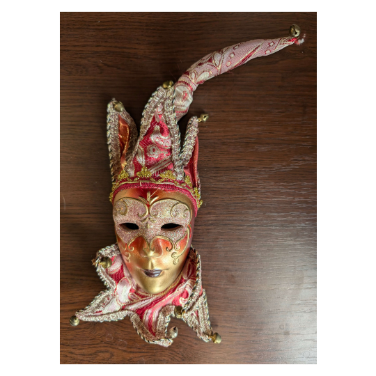 Image of Venetian Jolly Joker Mask - Home decoration