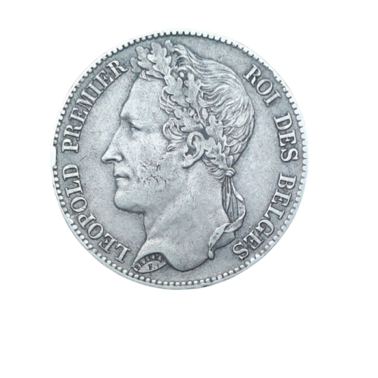 Image of Silver Coin, Leopold I, 5 Frank, 1848,