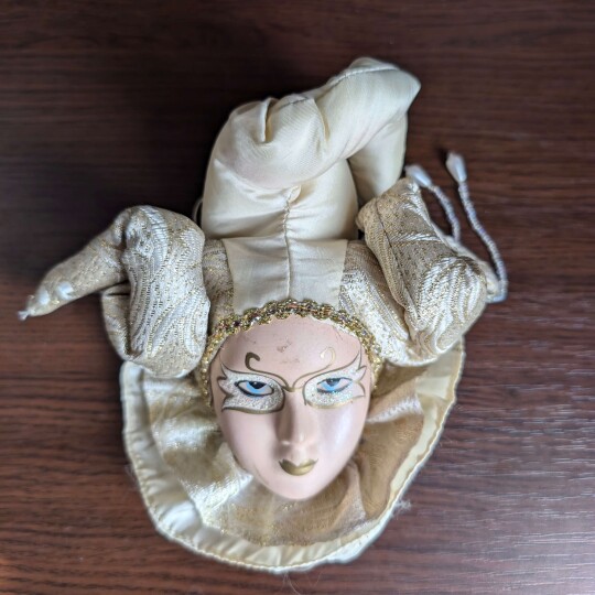 Image of Venetian Mardi Gras Head Jester Mask