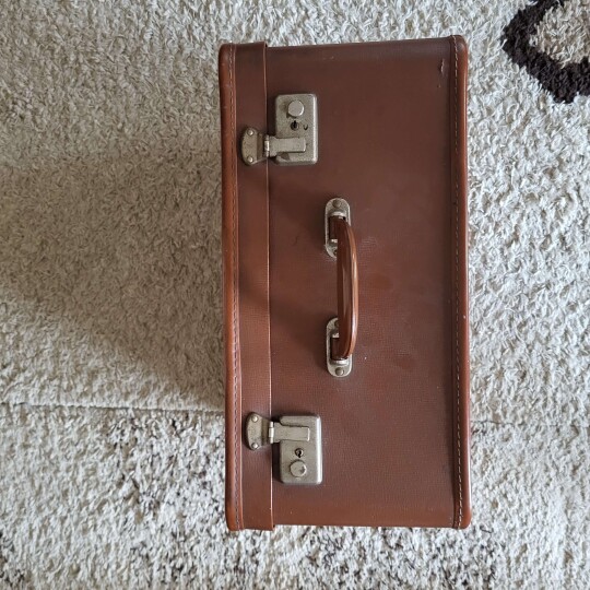 Image of Кожен винтиџ стар патнички куфер