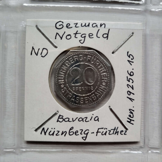 Image of Numismatics album with German rare coins -Deutsche States Notgeld from 1865