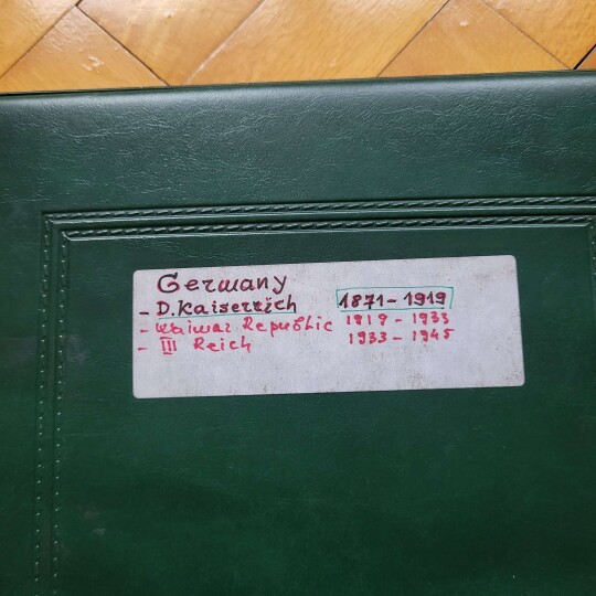 Image of Numismatics album with German rare coins - Third Reich, Deutsches Kaiserreich and Weimar Republic