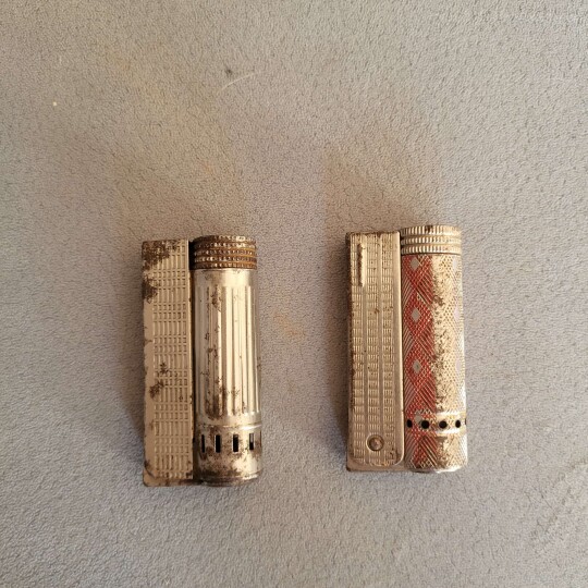 Image of Set of 2 Vintage BENZINE PETROL lighter IMCO