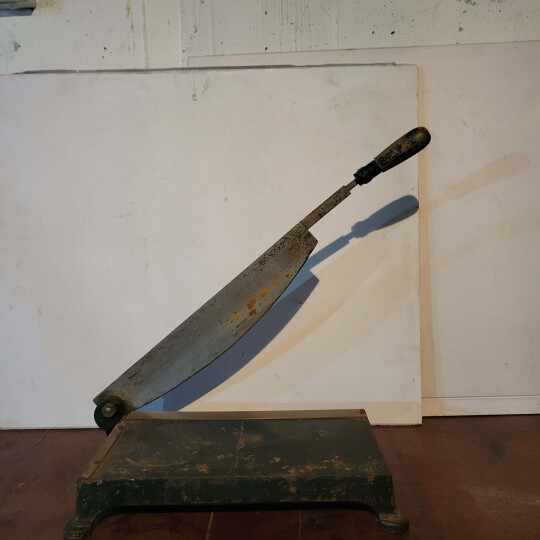 Image of Antique Victorian Tobacco Cutter/Tobacconists Guillotine