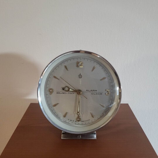 Image of Vintage rare "Golden Cock" 1960's Collectible Alarm Clock 