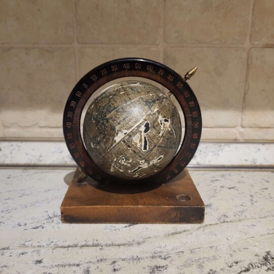 Image of Vintage Wooden Older World Globe
