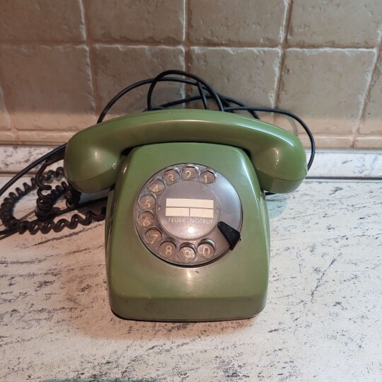 Image of Vintage Rotary Phone Siemens 1970s