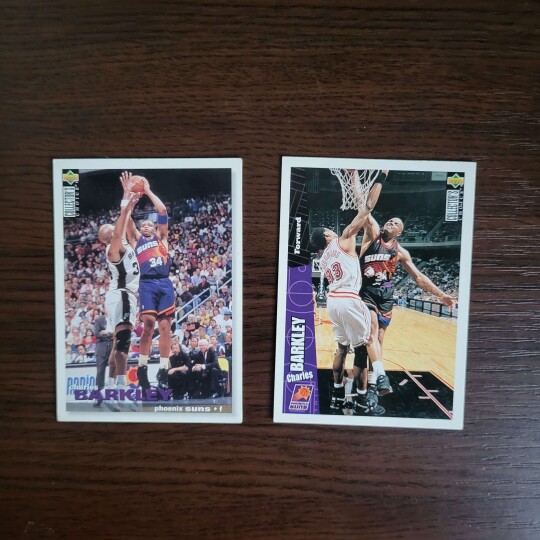 Image of Two NBA Charles Barkley Phoenix Suns cards