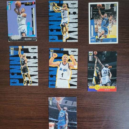 Image of Rare NBA cards, Orlando Magic Shaq and Penny
