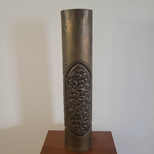 Image of Trench Art, Shell Case, rare Proleter Sarajevo Militaria, Shell Casing.