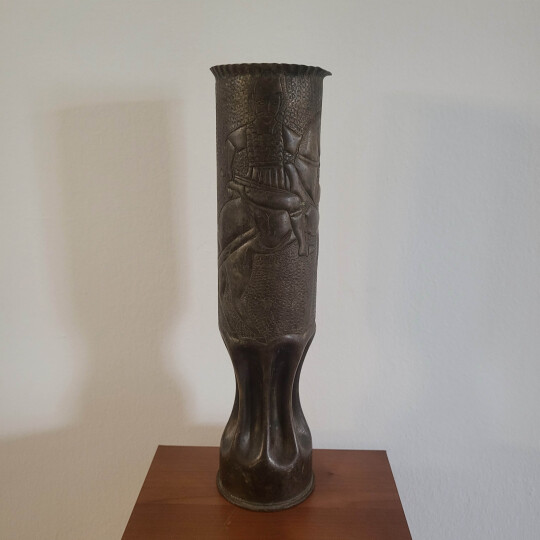 Image of Antique Trench Art Artillery Shell from the Balkan WW1 war