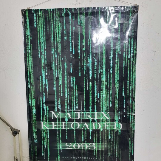 Image of THE MATRIX RELOADED 2003 CINEMA MOVIE FILM Original Poster