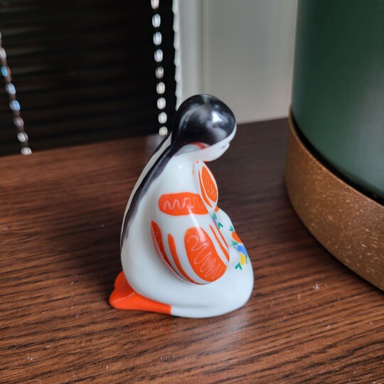 Image of Vintage Russian Ukrainian Porcelain Figurine
