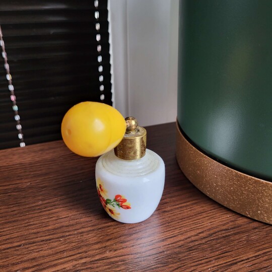 Image of Vintage Perfume Bottle - Atomizer- Jlona- West Germany Cherry Blossom Design