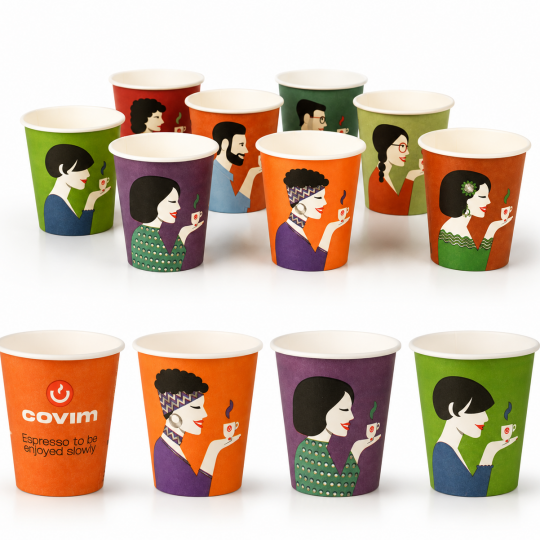 Image of ХАРТИЕНИ ЧАШИ COVIM MIX  1/100 – 180 мл.