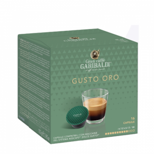 Image of КАПСУЛИ GARIBALDI GUSTO ORO 1/16 – КОМПАТИБЛИНИ НА DOLCE GUSTO