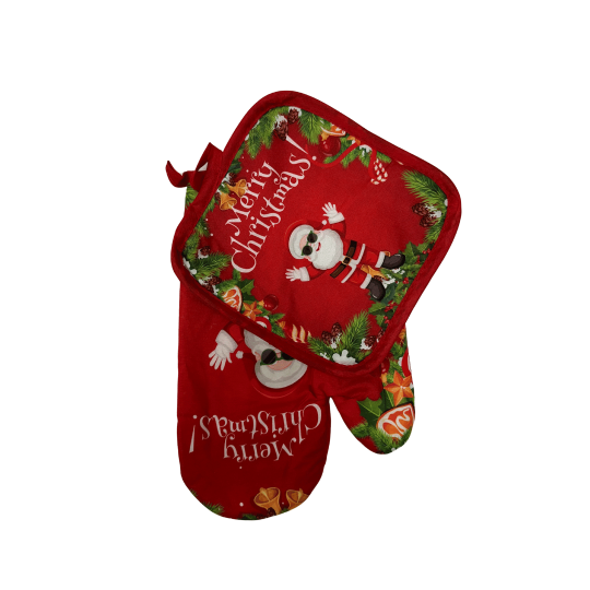 Image of Новогодишен сет ракавица и подметач 2