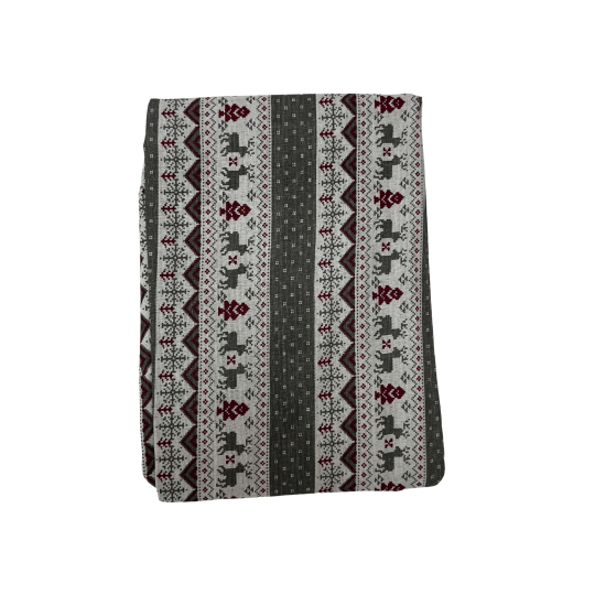 Image of Новогодишен ленен чаршаф Сиви ирваси