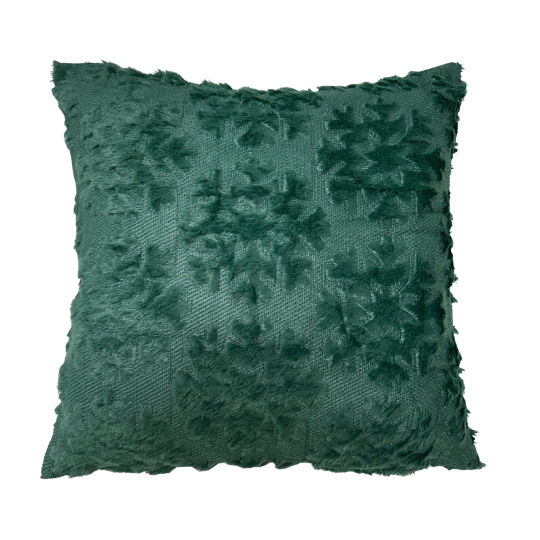 Image of Новогодишна крзнена перница Снегулка зелена