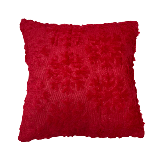 Image of Новогодишна крзнена перница Снегулка црвена