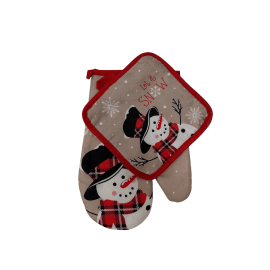 Image of Новогодишен сет ракавица и подметач 4