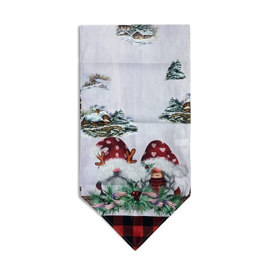 Image of Новогодишен принт ранер Куќички