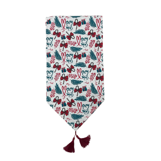 Image of Новогодишен ленен ранер Merry