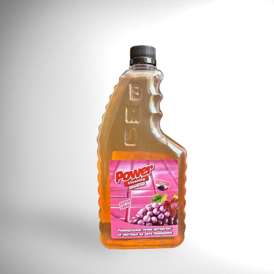Image of Power Cleaning Universal Grape универзално средство за чистење со мирис на грозје за сите видови на површини. 1 литар