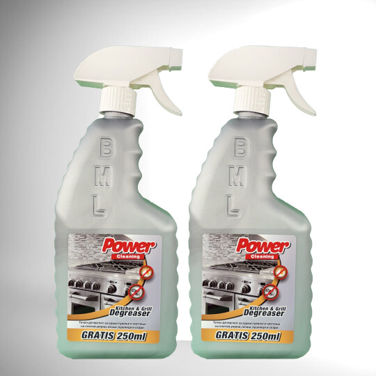 Image of СЕТ 3 Професионален одмастувач Power Cleaning Kitchen & Grill, 1+1 Литри