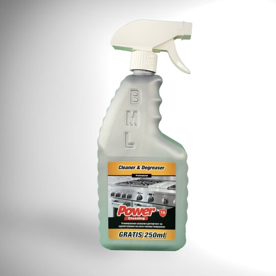 Image of Power Cleaning T8 професионален концентриран детергент за чистење и одмастување на плотни, скари, печки, релни. 1 литар