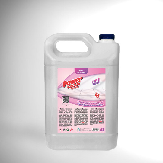 Image of Power Cleaning Universal Универзално средство за чистење со пријатен мирис за сите видови на површини. 5 литри