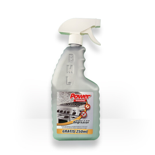 Image of Power Cleaning Kitchen & Grill детергент за чистење и одмастување на плотни, скари и фурни. 1 литар