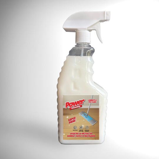 Image of Power Cleaning Laminate & PVC Floor средство за чистење а дрвени површини како ламинат и паркет. 1 литар