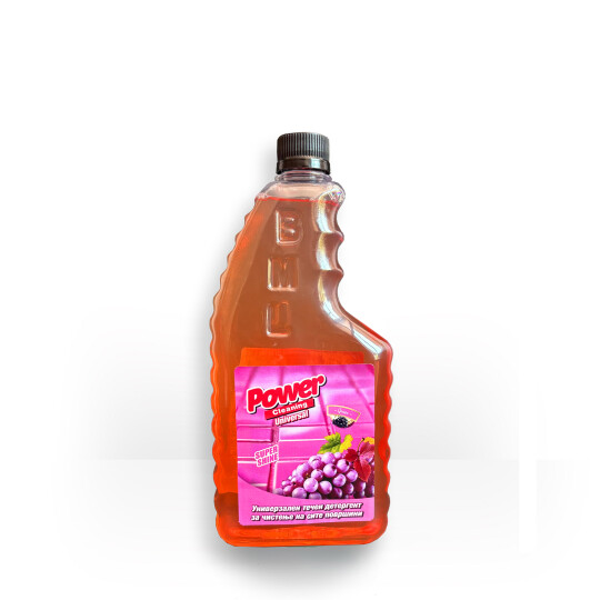 Image of Power Cleaning Universal Grape универзално средство за чистење со мирис на грозје за сите видови на површини. 1 литар