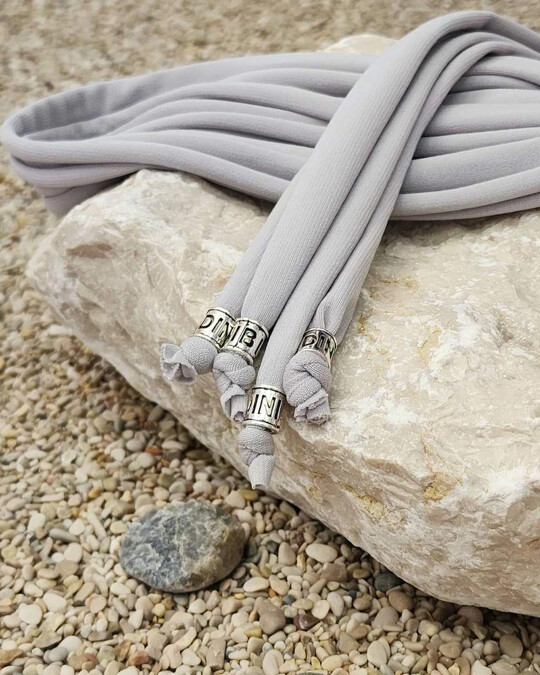 Image  of Pastel Grey | Long Laces